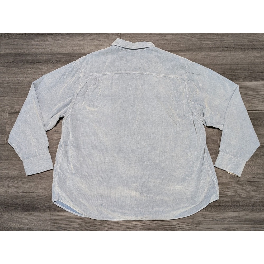 Tommy Bahama Men's Light Blue Corduroy Long Sleeve Shirt Size 1XLB - Picture 9 of 9